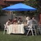 Pure Garden 10 Ft Offset Umbrella with Base, Hunter Green 50-LG1039 - alternate 1